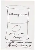 Andy Warhol, Untitled (Campbell's Soup Can Tomato), Marker on paper