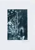 Jasper Johns, Summer (Blue), 1985-1991, Lithograph in colors on J. Whatman paper
