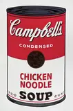 Andy Warhol, Chicken Noodle (from Campbell's Soup I), 1968, Silkscreen printed in colors on wove paper