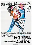 Self-Portrait from Two Aspects by Oskar Kokoschka, 1923, Four color chalk lithograph mounted to linen, sold Oct 2012