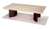 Cork coffee table by Paul Theodore Frankl, c. 1948, Lacquered cork, mahogany, sold Oct 2012