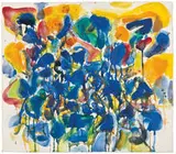 Sam Francis, Untitled (SF56-003), 1956, Egg tempera on paper