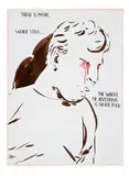 Raymond Pettibon, Untitled (There is More), 1990, Mixed media on paper