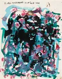 Untitled (I Saw Xenophanes in my Acid Trip) by Raymond Pettibon, 1987, Watercolor and ink on paper, sold Oct 2012