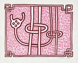 Keith Haring, Chocolate Buddah (5), 1989, Suite of 5 lithographs