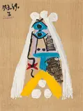 Les Portraits Imaginaires 19.3.69.I by Pablo Picasso, 1969, Color lithograph, sold Oct 2012