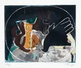 Georges Braque, Pichet et oiseau, c. 1955, Color etching