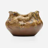 Charles Virion for Boué et Petit, Vase with lizard, c. 1900, glazed stoneware