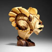 Derek Weidman, Round Horn, 2013, maple, pigment