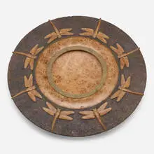 Ron Layport, Of Dragons and Darning Needles, 2015, maple root burl, pigment