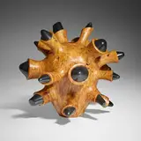 Hugh McKay, Enflamed, 1994, maple burl, black soapstone