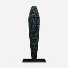 Hap Sakwa, PBX-011, 1986, carved and polychromed wood