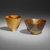 Bob Stocksdale, Bowls, set of two, 1999, tambotie, yew