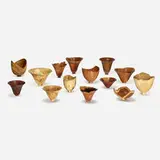 Bert Marsh, Collection of fourteen vessels, 2005-2010, various woods