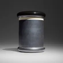 Rare pre-production vase from the Hollywood Collection by Ettore Sottsass, c. 1962, glazed stoneware, sold Nov 2025