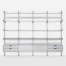Dieter Rams, 606 Universal Shelving System, 1960 / 2006, anodized aluminum
