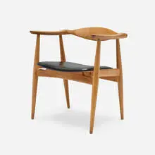 Armchair, model CH35 by Hans J. Wegner, 1959, oak, leather upholstery, sold Nov 2025