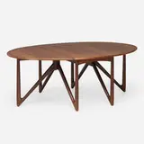 Kurt Østervig, Drop-leaf dining table, c. 1960, rosewood