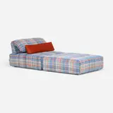 Roche Bobois, Voyage Immobile modular seating, c. 1995, upholstery and foam over wood