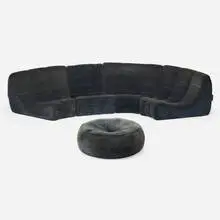 Michel Ducaroy, Gilda sectional sofa and ottoman, 1972, upholstery over foam