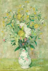 'Boutons d'or' by André Vignoles, oil on canvas, sold Mar 2018