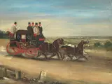 Charles Cooper Henderson, The Dover and London coach, oil on canvas