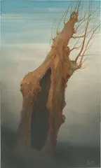 Franz Lenk, Weide, 1950, Aquarell und Gouache auf leichtem Karton