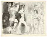 La Répétition by Pablo Picasso, 1954, Lithografie auf Bütten (Wasserzeichen: PAPIER A LA MAIN), sold Dec 2023