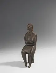 Gustav Seitz, Die glückliche Amme, 1955, Bronze mit brauner Patina
