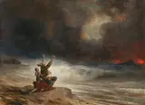 Théodore Gudin, Der Sturm, Um 1840, Öl auf Leinwand