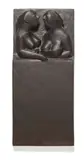 Gustav Seitz, Unterhaltung, 1956, Bronze mit schwarzbrauner Patina