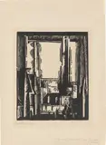 Lyonel Feininger, Gelmeroda, 1918, Holzschnitt auf Papier