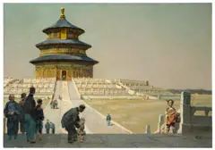 Der Himmelstempel in Peking. 1920er Jahre by Erich Kips, Öl auf Karton, sold Jun 2015