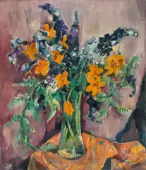 Wolf Röhricht, Stilleben mit Fingerhut, 1924, Öl auf Leinwand