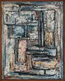 Joseph Levin, Untitled (Composition), c. 1950, Oil on canvas