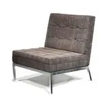 Florence Knoll, Couch and side chair (2), 1958, Steel frame, wool upholstery
