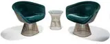 Warren Platner, Lounge chairs and side table (3)