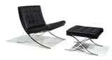 Ludwig Mies van der Rohe, Barcelona chair and ottoman (2)