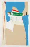 America-La France Variations II by Robert Motherwell, 1983-84, Lithograph with collage on handmade T.G.L. paper, sold Oct 2012