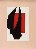 Art 1981 Chicago Print by Robert Motherwell, 1981, Lithograph on white Arches Cover mould-made paper, sold Oct 2012