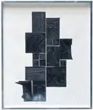 The Night Sound by Louise Nevelson, 1973, Lead intaglio collage on Fabriano paper, sold Oct 2012
