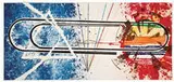 James Rosenquist, Cold Rolled, 1974-76, 14-color lithograph with attached string and stone printed on 320 gram rolled white Arches