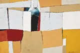 Isami Adachi, Untitled, 1960, Acrylic and mixed media on canvas