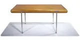 Karl Springer, Desk, c. 1970s, Leather, chrome-plated steel, oak-lined drawer