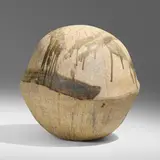 Mahina White (Crater Moon) by Toshiko Takaezu, 1989, glazed stoneware, sold Nov 2023