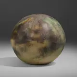Moon by Toshiko Takaezu, c. 1995, glazed stoneware, sold Nov 2023