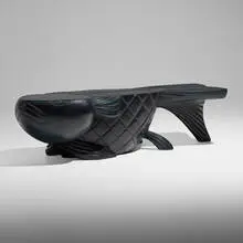 Judy Kensley McKie, Fish Bench, 1999, patinated bronze