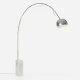 Arco floor lamp by Achille & Pier Giacomo Castiglioni, 1962, Carrara marble, stainless steel, aluminum, sold Nov 2025