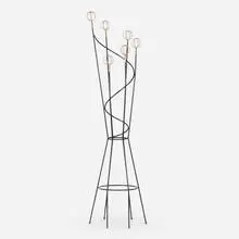 Roger Feraud, Coatrack, c. 1950, enameled steel, brass-plated steel