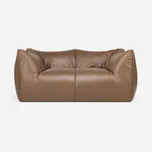 Mario Bellini, Le Bambole settee, 1972, leather upholstery